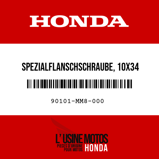 image de 90101-MM8-000 SPEZIALFLANSCHSCHRAUBE, 10X34
