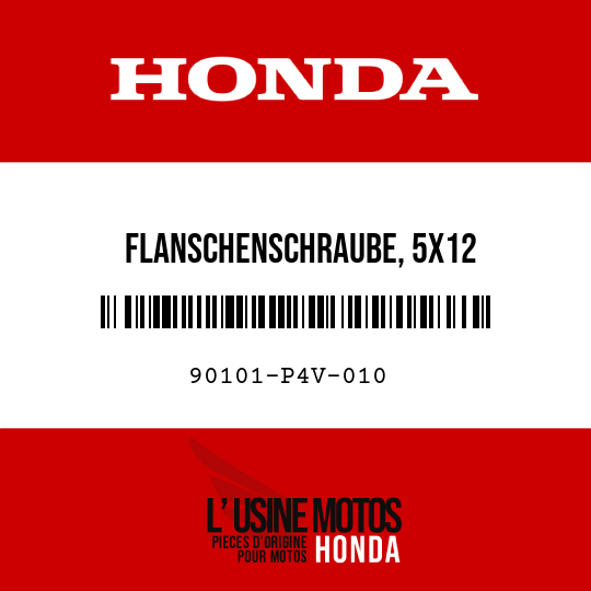 image de 90101-P4V-010 FLANSCHENSCHRAUBE, 5X12