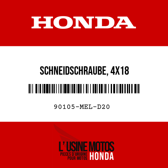 image de 90105-MEL-D20 SCHNEIDSCHRAUBE, 4X18