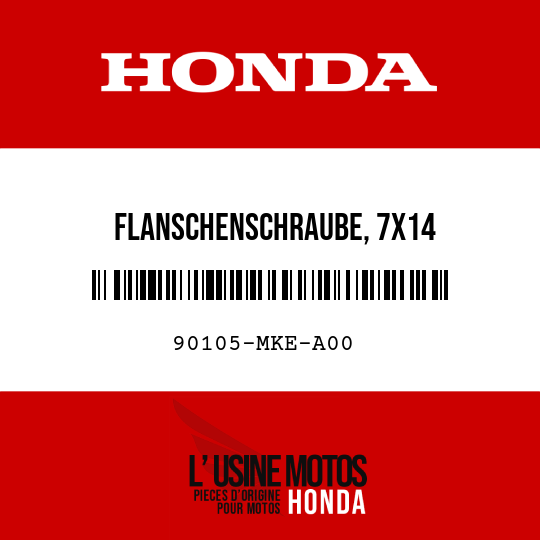 image de 90105-MKE-A00 FLANSCHENSCHRAUBE, 7X14