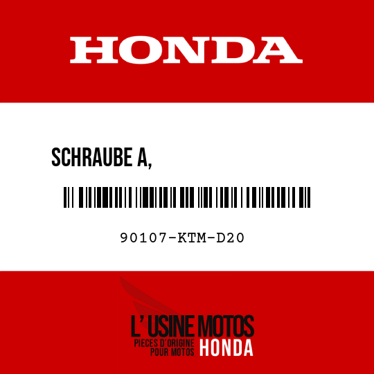 image de 90107-KTM-D20 SCHRAUBE A,                   VERKLEIDUNGSAUSRICHTUNG