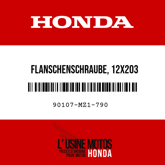 image de 90107-MZ1-790 FLANSCHENSCHRAUBE, 12X203