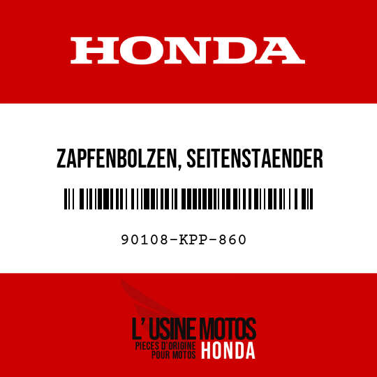 image de 90108-KPP-860 ZAPFENBOLZEN, SEITENSTAENDER
