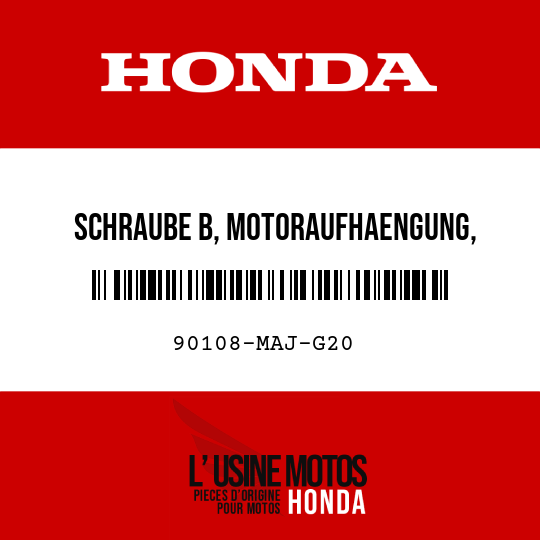 image de 90108-MAJ-G20 SCHRAUBE B, MOTORAUFHAENGUNG, EINSTELLUNG