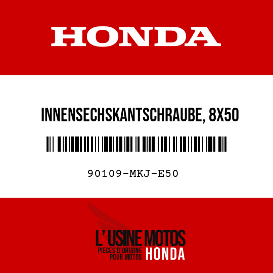 image de 90109-MKJ-E50 INNENSECHSKANTSCHRAUBE, 8X50