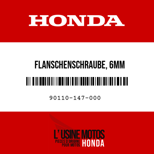 image de 90110-147-000 FLANSCHENSCHRAUBE, 6MM