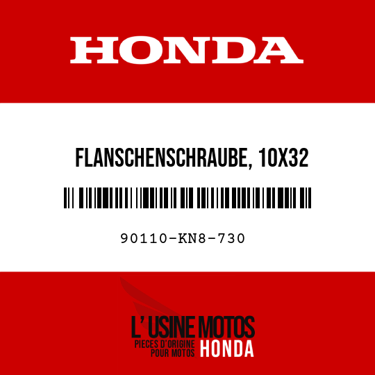 image de 90110-KN8-730 FLANSCHENSCHRAUBE, 10X32