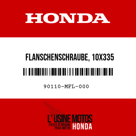 image de 90110-MFL-000 FLANSCHENSCHRAUBE, 10X335