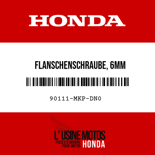 image de 90111-MKP-DN0 FLANSCHENSCHRAUBE, 6MM