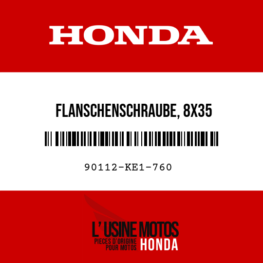 image de 90112-KE1-760 FLANSCHENSCHRAUBE, 8X35