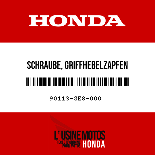 image de 90113-GE8-000 SCHRAUBE, GRIFFHEBELZAPFEN