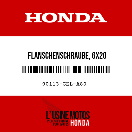 image de 90113-GEL-A80 FLANSCHENSCHRAUBE, 6X20