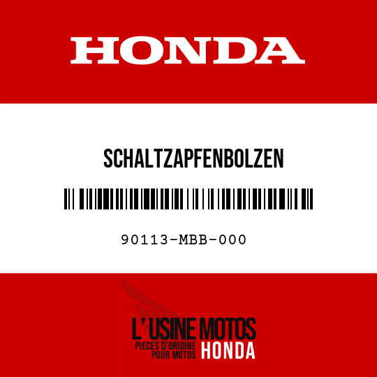 image de 90113-MBB-000 SCHALTZAPFENBOLZEN