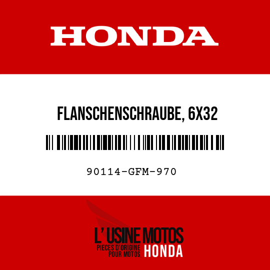image de 90114-GFM-970 FLANSCHENSCHRAUBE, 6X32