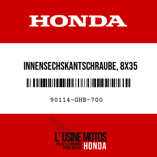 image de 90114-GHB-700 INNENSECHSKANTSCHRAUBE, 8X35