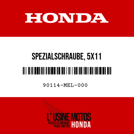 image de 90114-MEL-000 SPEZIALSCHRAUBE, 5X11