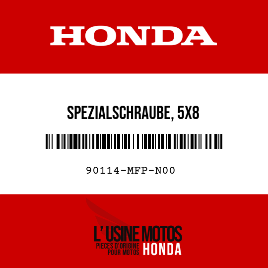 image de 90114-MFP-N00 SPEZIALSCHRAUBE, 5X8