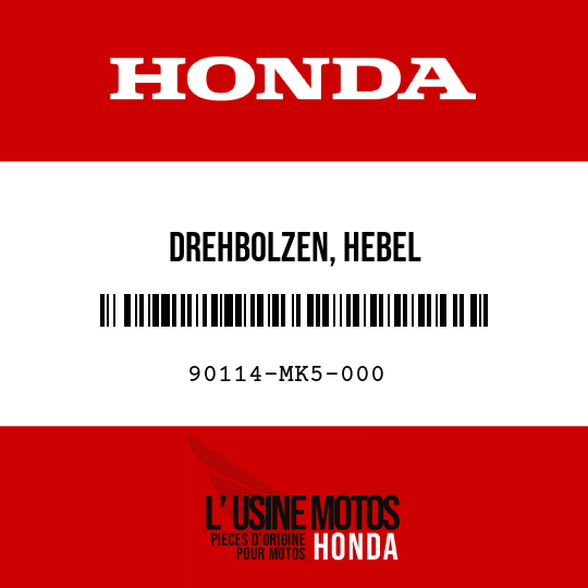 image de 90114-MK5-000 DREHBOLZEN, HEBEL