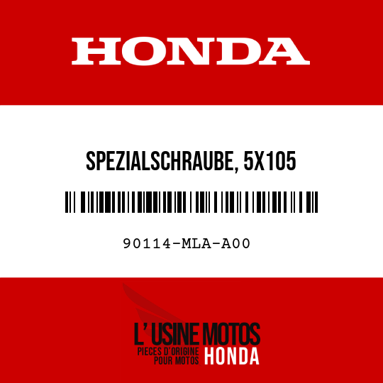 image de 90114-MLA-A00 SPEZIALSCHRAUBE, 5X105