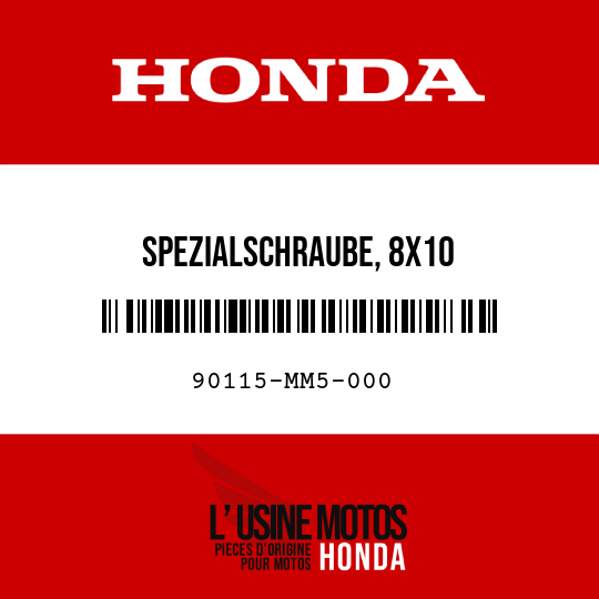 image de 90115-MM5-000 SPEZIALSCHRAUBE, 8X10