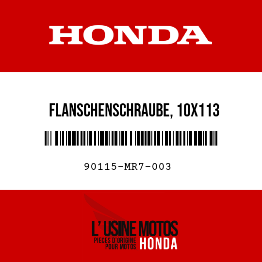 image de 90115-MR7-003 FLANSCHENSCHRAUBE, 10X113