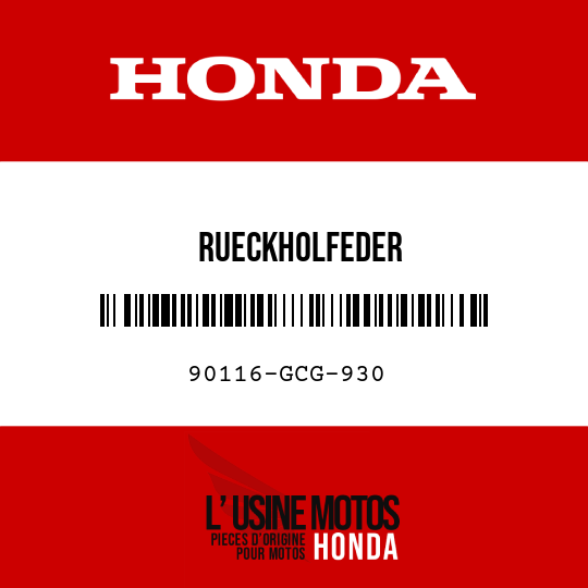 image de 90116-GCG-930 RUECKHOLFEDER