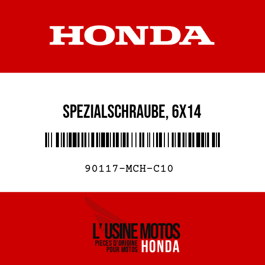 image de 90117-MCH-C10 SPEZIALSCHRAUBE, 6X14