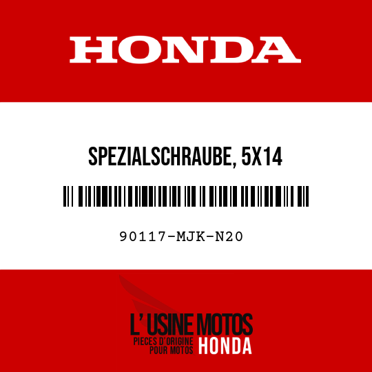 image de 90117-MJK-N20 SPEZIALSCHRAUBE, 5X14