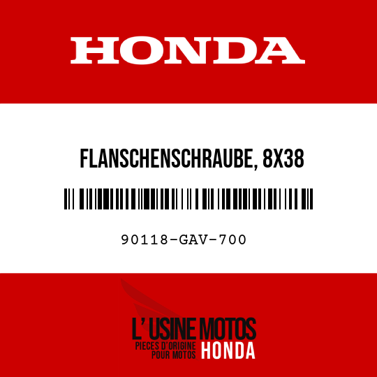 image de 90118-GAV-700 FLANSCHENSCHRAUBE, 8X38