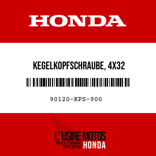 image de 90120-KPS-900 KEGELKOPFSCHRAUBE, 4X32