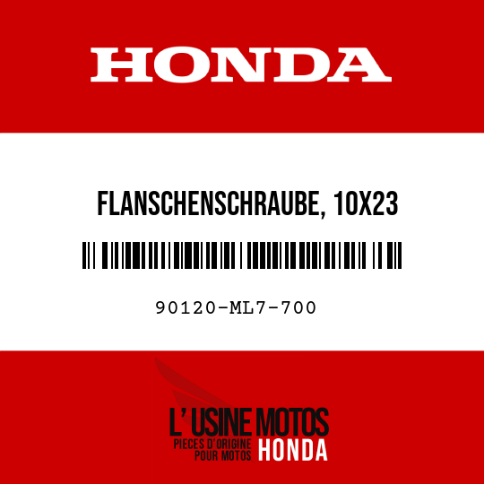 image de 90120-ML7-700 FLANSCHENSCHRAUBE, 10X23