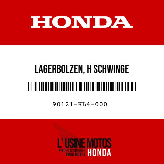 image de 90121-KL4-000 LAGERBOLZEN, H SCHWINGE