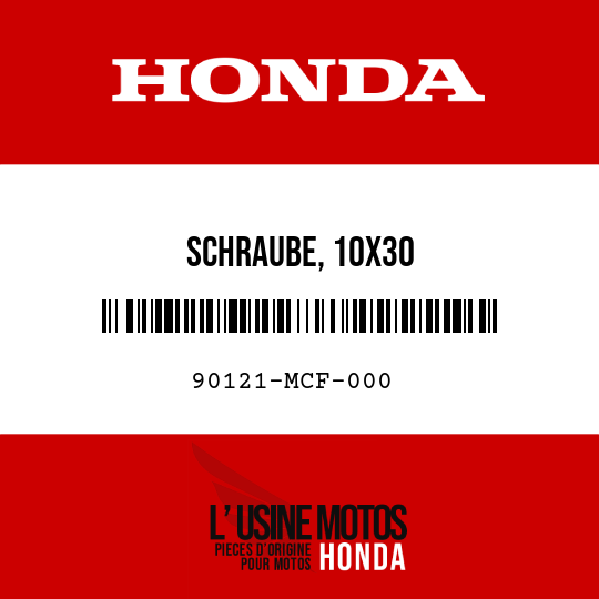image de 90121-MCF-000 SCHRAUBE, 10X30