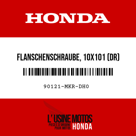 image de 90121-MKR-DH0 FLANSCHENSCHRAUBE, 10X101 (DR)