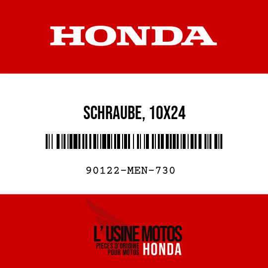 image de 90122-MEN-730 SCHRAUBE, 10X24