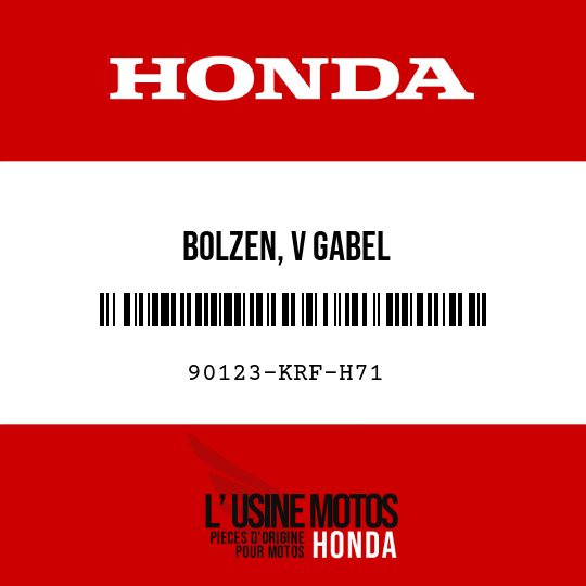 image de 90123-KRF-H71 BOLZEN, V GABEL