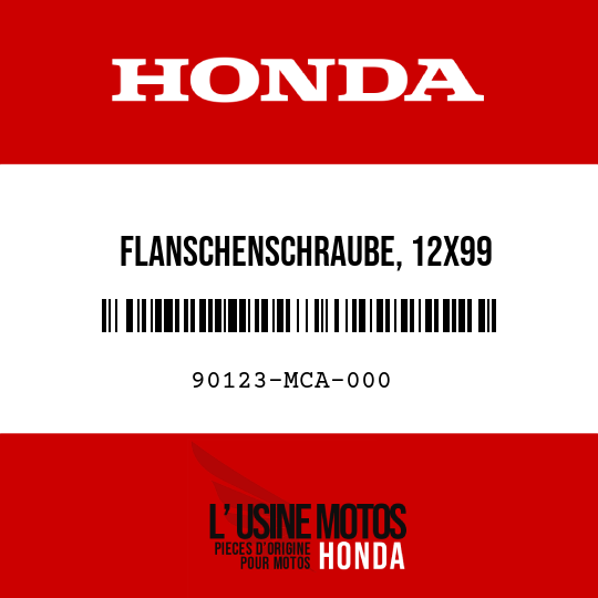 image de 90123-MCA-000 FLANSCHENSCHRAUBE, 12X99
