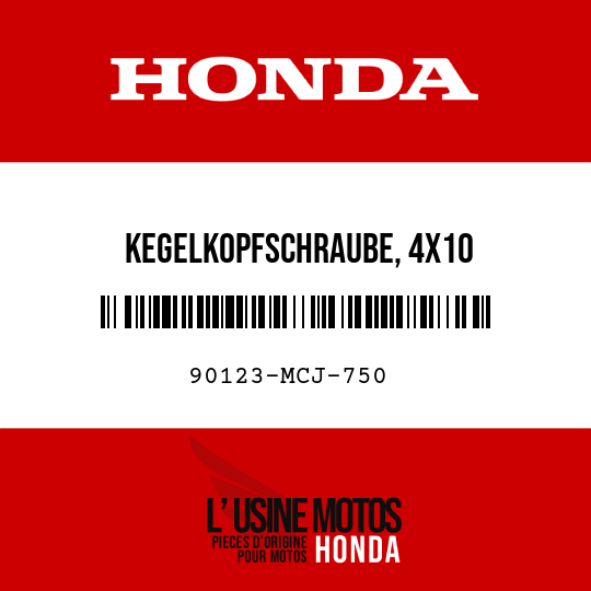 image de 90123-MCJ-750 KEGELKOPFSCHRAUBE, 4X10