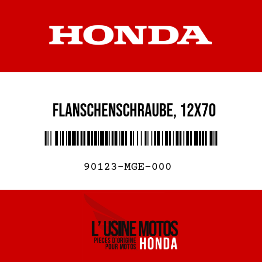 image de 90123-MGE-000 FLANSCHENSCHRAUBE, 12X70