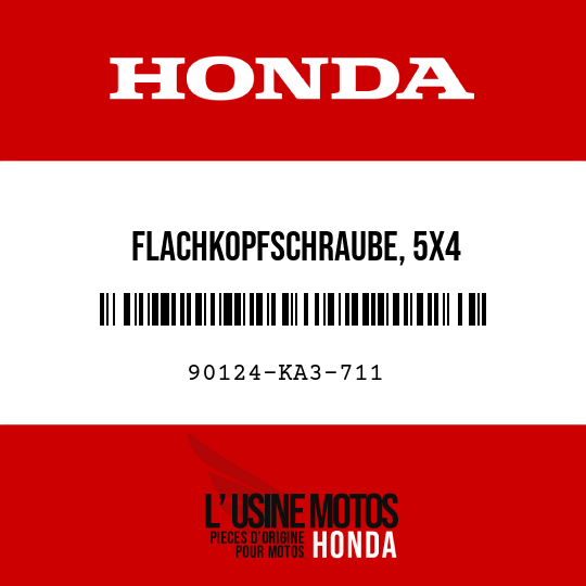 image de 90124-KA3-711 FLACHKOPFSCHRAUBE, 5X4