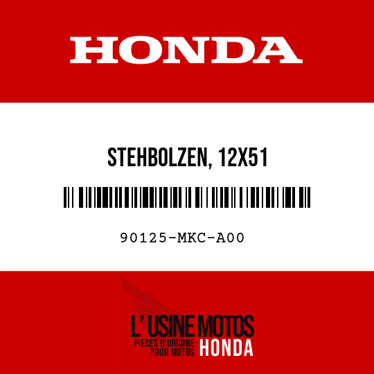 image de 90125-MKC-A00 STEHBOLZEN, 12X51