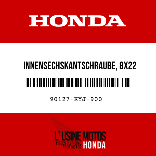 image de 90127-KYJ-900 INNENSECHSKANTSCHRAUBE, 8X22