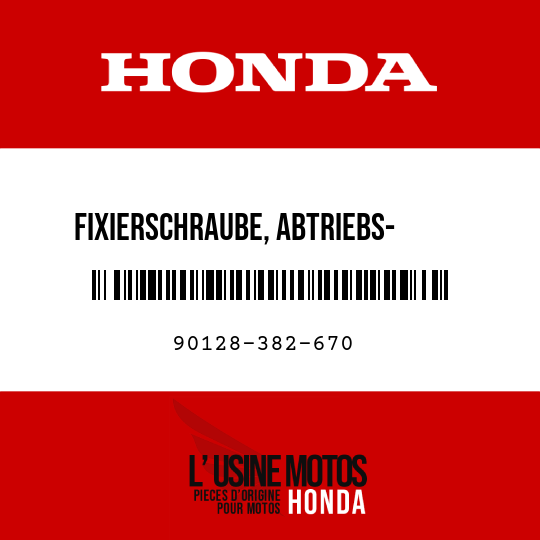 image de 90128-382-670 FIXIERSCHRAUBE, ABTRIEBS-     KETTENRAD