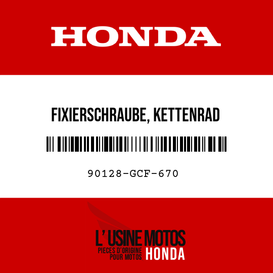 image de 90128-GCF-670 FIXIERSCHRAUBE, KETTENRAD