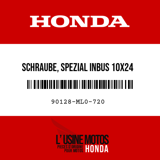 image de 90128-ML0-720 SCHRAUBE, SPEZIAL INBUS 10X24