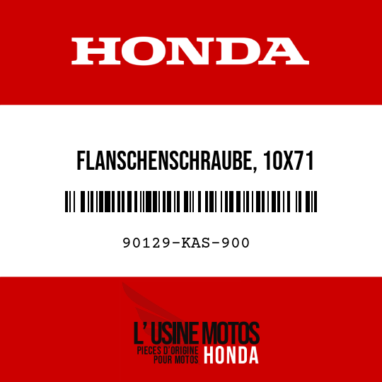 image de 90129-KAS-900 FLANSCHENSCHRAUBE, 10X71