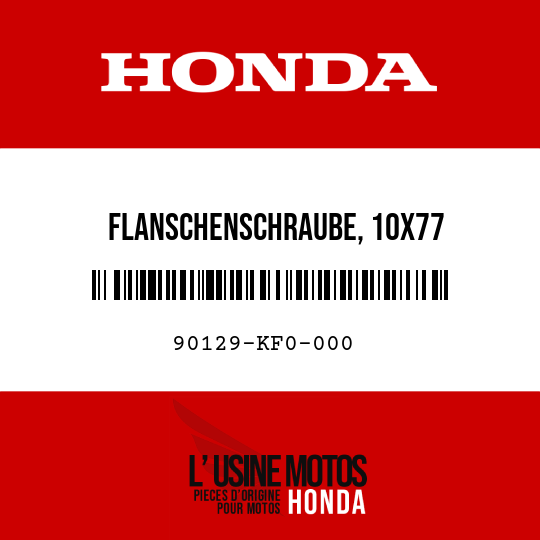 image de 90129-KF0-000 FLANSCHENSCHRAUBE, 10X77