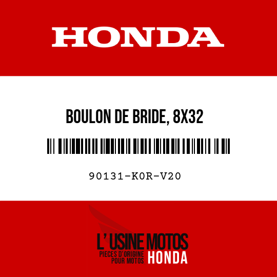 image de 90131-K0R-V20 BOULON DE BRIDE, 8X32