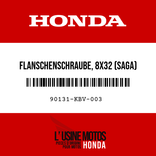 image de 90131-KBV-003 FLANSCHENSCHRAUBE, 8X32 (SAGA)