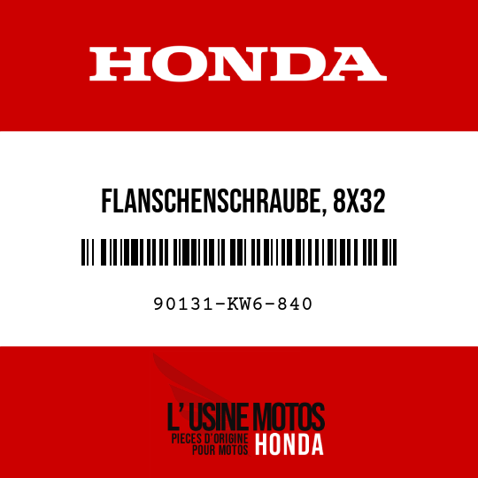 image de 90131-KW6-840 FLANSCHENSCHRAUBE, 8X32